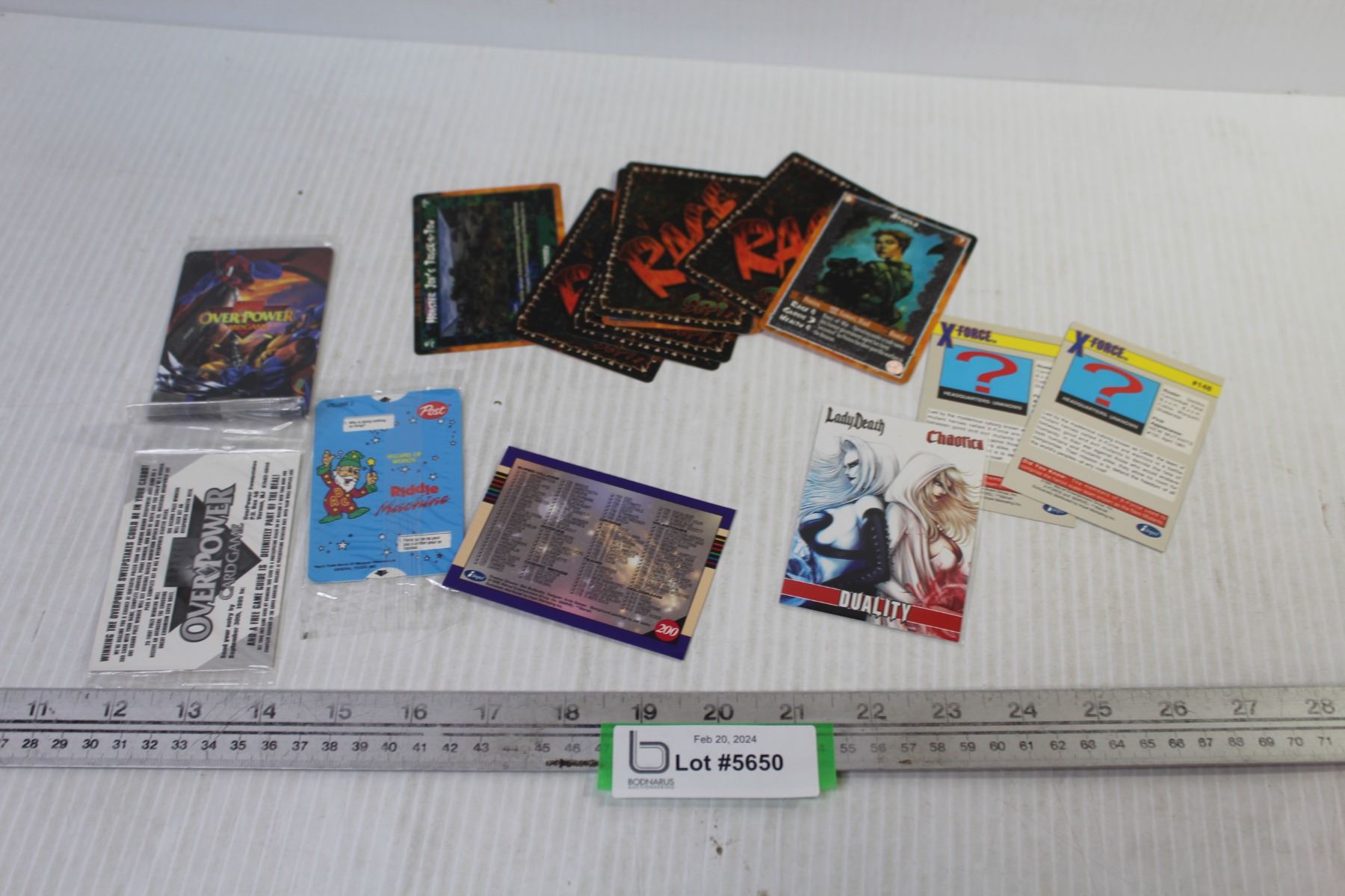 Collector Cards - Rage, X-Force, etc.