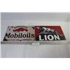 Image 1 : (2) Metal Signs - Lion, Mobiloils