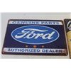 Image 2 : (2) Metal Signs - Ford, Chevrolet