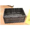 Image 3 : * (3) Yellow Milk Crates, (1) Folding Black Tote, (1) Tote - No Lid