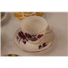 Image 5 : (5) Tea Cups & Saucers (Paragon, Gladstone China (Cracked Cup), Windsor Bone China, Queen Anne Bone 