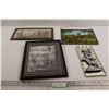 Image 1 : (4) Pieces Wall Decor - Largest Measures 10" x 13"
