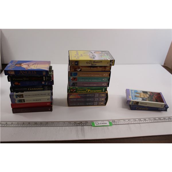 (13) VHS Tapes, (2) VHS Box Sets