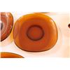 Image 2 : (6) Brown Glass Cups with (5) Matching Saucers