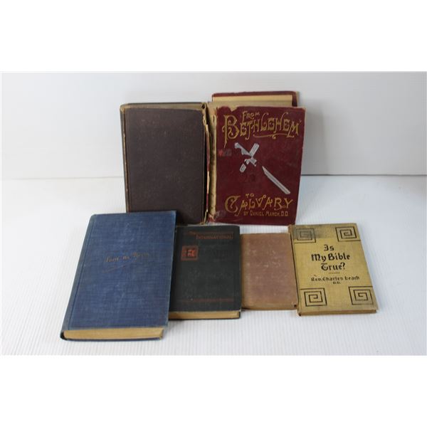 (6) Antique Books