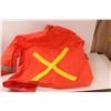Image 5 : XL Used Rain Coats - FR with Reflective Stripes Size XL, Storm Fighter Size XL (few wear holes in Ba
