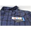 Image 2 : North End - Ladies Blue Plaid Wind Breaker (size XXL)