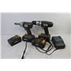 Image 6 : 18 Volt Drills w/4 Batteries & Charger (untested)