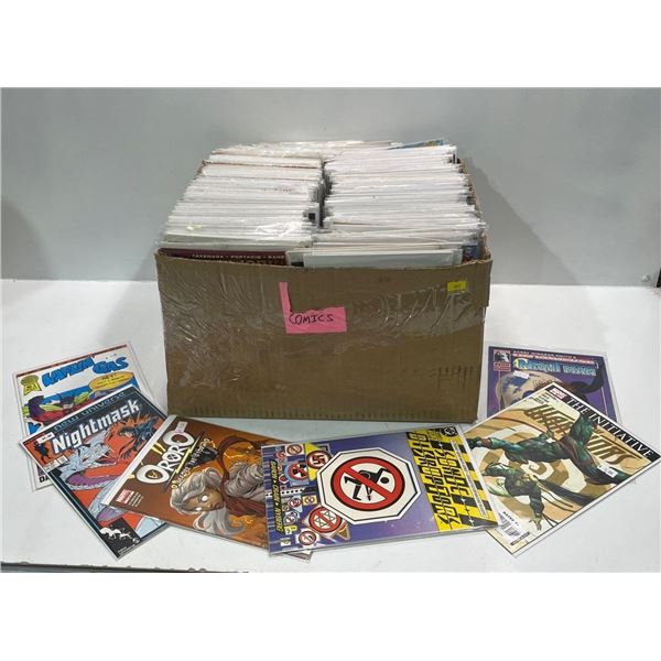 Bulk Lot of Over 100 Comic Books, Many Boarded in Protective Sleeves