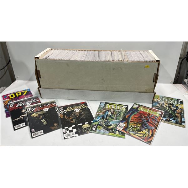 Bulk Lot of Over 100 Comic Books, Many Boarded in Protective Sleeves