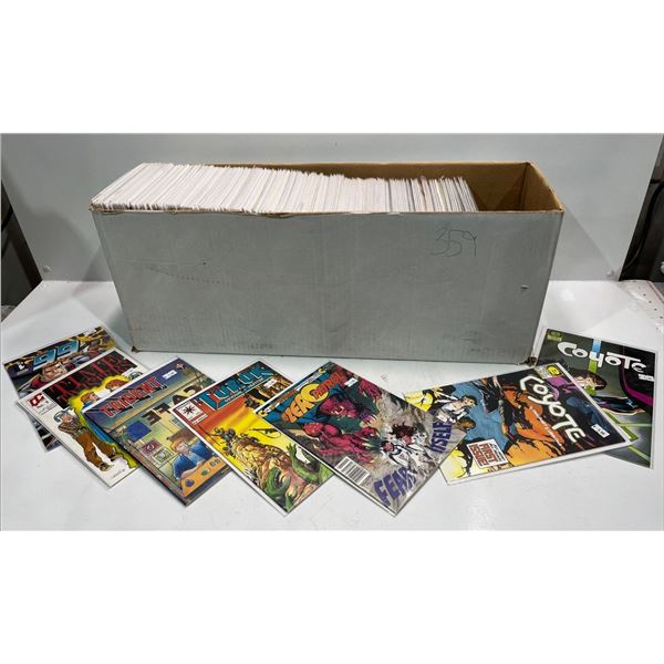 Bulk Lot of Over 100 Comic Books, Many Boarded in Protective Sleeves