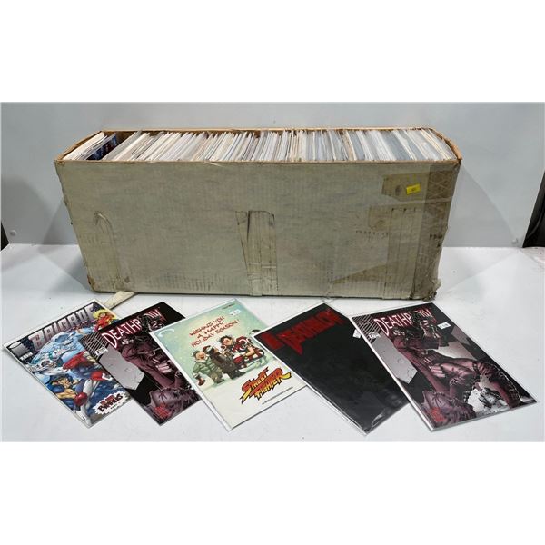 Bulk Lot of Over 100 Comic Books, Many Boarded in Protective Sleeves