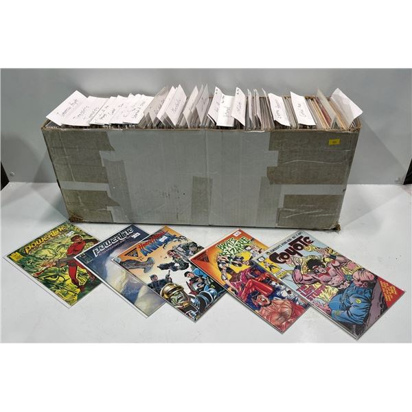 Bulk Lot of Over 100 Comic Books, Many Boarded in Protective Sleeves