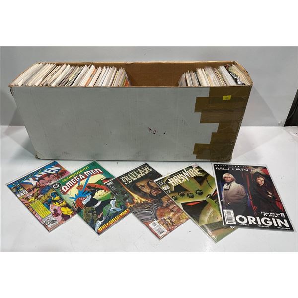 Bulk Lot of Over 100 Comic Books, Many Boarded in Protective Sleeves