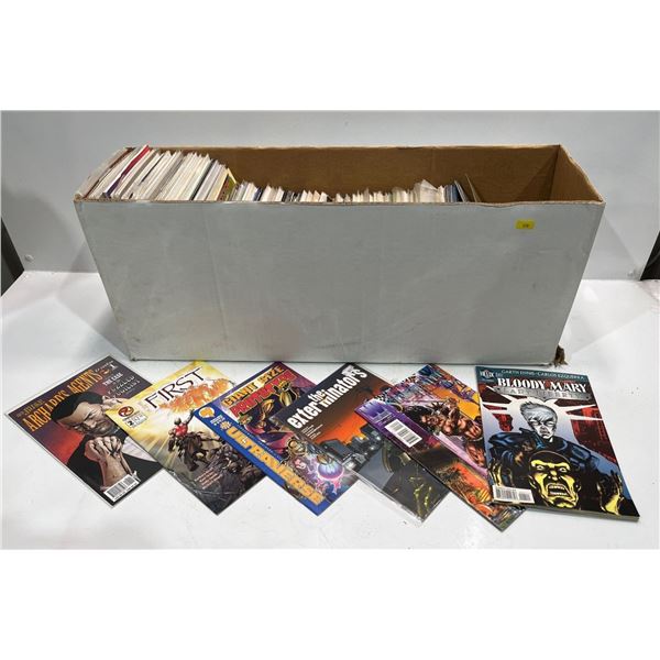 Bulk Lot of Over 100 Comic Books, Many Boarded in Protective Sleeves