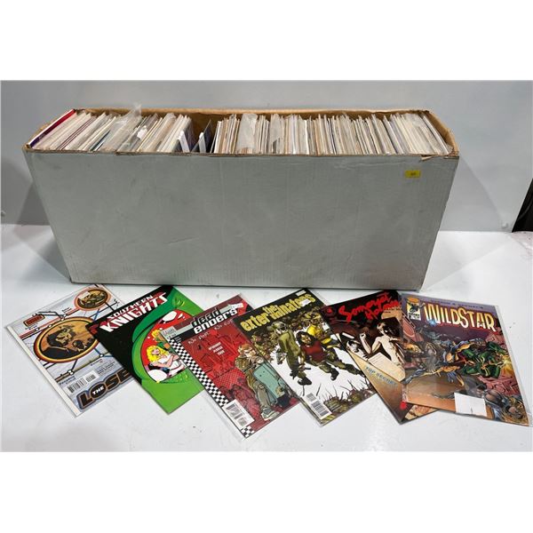 Bulk Lot of Over 100 Comic Books, Many Boarded in Protective Sleeves