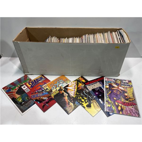 Bulk Lot of Over 100 Comic Books, Many Boarded in Protective Sleeves