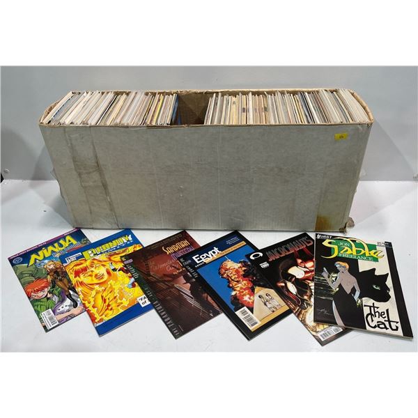 Bulk Lot of Over 100 Comic Books, Many Boarded in Protective Sleeves