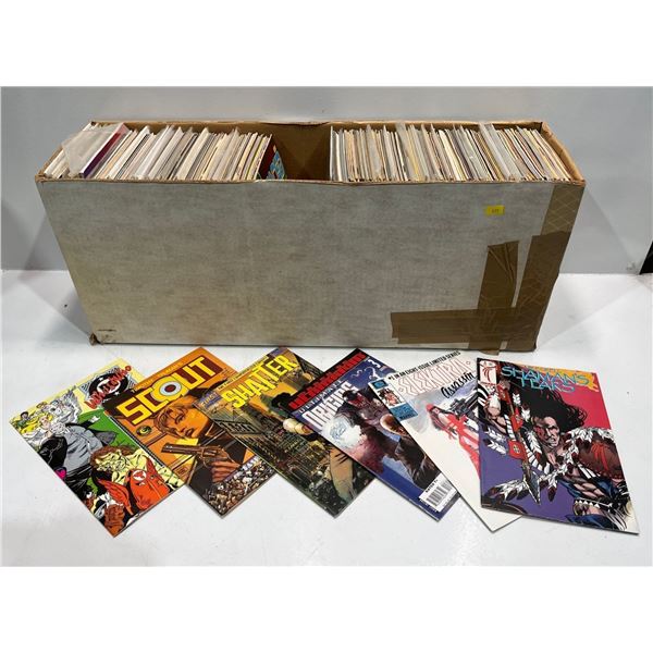 Bulk Lot of Over 100 Comic Books, Many Boarded in Protective Sleeves