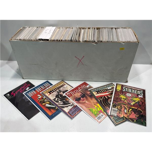 Bulk Lot of Over 100 Comic Books, Many Boarded in Protective Sleeves