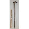 Image 1 : CARVED WOODEN WALKING STICK W/ CROCODILE POMMEL