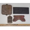 Image 2 : LOT OF 4 - CAST IRON NAME PLATES & PLAQUES - INCL D.C. CUMINGS & GENERAL RAILWAY SIGNAL CO., ETC.