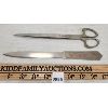 Image 2 : LOT OF 2 - SOLINGEN GERMANY (?) LETTER OPENER & SCISSORS W/ SHEATH