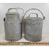 Image 4 : LOT OF 2 - CPR & CNR GALVANIZED CANS