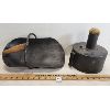 Image 1 : LOT OF 2 - W. & J. G. GREEY COAL SCUTTLE & FIREMAN'S TORCH