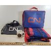 LOT OF 3 - C.N.R. MUG, C.N. SPORTS BAG & ACRYLIC BLANKET W/ BAG