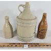 Image 2 : LOT OF 3 - STONEWARE BOTTLES & FINGER JUG 