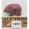 Image 2 : RHODONITE BEAR W/ FISH STATUETTE