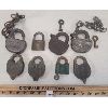 Image 4 : LOT OF 8 - RAILROAD SWITCH LOCKS & KEYS - INCL CPR, CNR & YALE 