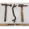 Image 1 : LOT OF 3 - CNR PUNCH HAMMER - GTR WOOD BRANDER & RAILROAD WRENCH