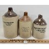 Image 1 : LOT OF 3 - GROCERY & WINE JUGS - INCL ROSSIN HOUSE & R.S. DUNLOP & CO. - BRANTFORD & TORONTO 