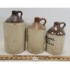 Image 2 : LOT OF 3 - GROCERY & WINE JUGS - INCL ROSSIN HOUSE & R.S. DUNLOP & CO. - BRANTFORD & TORONTO 