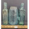 Image 2 : LOT OF 3 - EMBOSSED BOTTLES - INCL HP, PATERSON'S CAMP COFFEE & LOCKPORT MASON