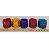 Image 1 : LOT OF 5 - RAILROAD CROSSING GATE LIGHT LENSES