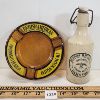 Image 1 : LOT OF 2 - PILGRIM BROS GINGER BEER BOTTLE & BRITISH AMERICAN ASHTRAY