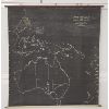 Image 1 : VINTAGE PULL DOWN SCHOOL MAP OF AUSTRALIA AND THE WESTERN PACIFIC