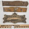 Image 2 : LOT OF 3 - BRASS HARDWARE - INCL MAIL SLOT 