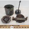 Image 1 : LOT OF 5 - ADAMSON MFG CAST IRON VULCANIZER - STOVE & FDRY CO. ASHTRAY & SCALE, ETC. 