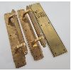 Image 1 : LOT OF 3 - BRASS DEPARTMENT STORE ENTRANCE HARDWARE