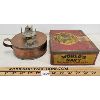 Image 2 : LOT OF 2 - WORLD'S NAVY TOBACCO TIN - WHITE FLAME CO. OIL LAMP