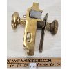 Image 3 : BRASS DOOR KNOB SET W/ FRONT & BACK PLATES
