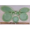 Image 2 : LOT OF 12 - FIRE KING JADEITE PLATES, SAUCERS & COFFEE MUGS