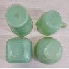 Image 3 : LOT OF 7 - FIRE KING JADEITE TEA CUP, SUGAR BOWL W/ LID & CANDY DISH, ETC. 