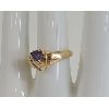 Image 2 : WOMEN'S TANZANITE (?) 14K GOLD RING