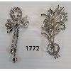 Image 2 : LOT OF 2 - STERLING SILVER BROOCHES