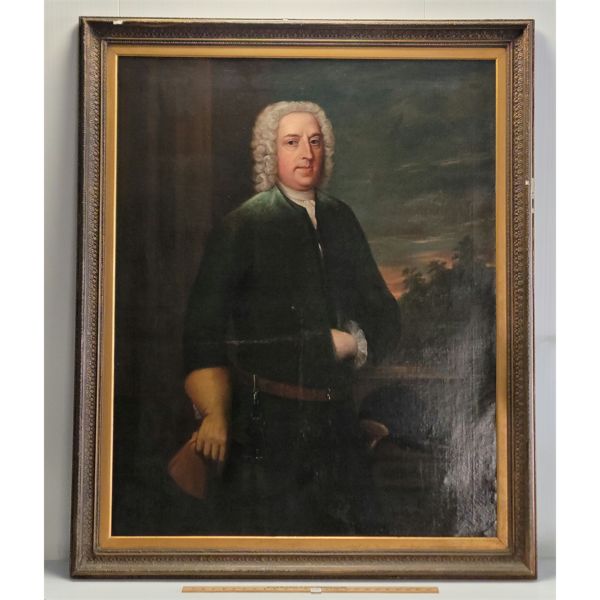  DISTINGUISHED GENTLEMAN  - FRAMED OIL ON CANVAS